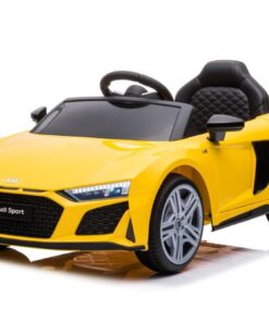 Akumuliatorinis automobilis vaikams Audi R8 – geltonas