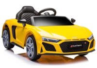 Akumuliatorinis automobilis vaikams Audi R8 – geltonas