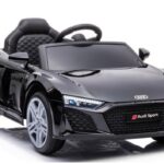 Akumuliatorinis automobilis vaikams Audi R8 – juoda