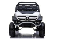 Akumuliatorinis automobilis vaikams Mercedes Unimog 4×4 – baltas