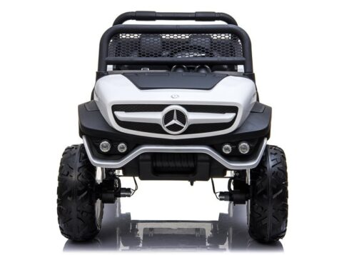 Akumuliatorinis automobilis vaikams Mercedes Unimog 4×4 – baltas