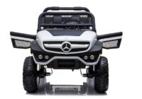 Akumuliatorinis automobilis vaikams Mercedes Unimog 4×4 – baltas