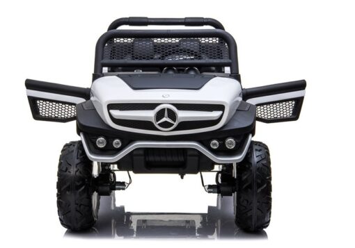 Akumuliatorinis automobilis vaikams Mercedes Unimog 4×4 – baltas