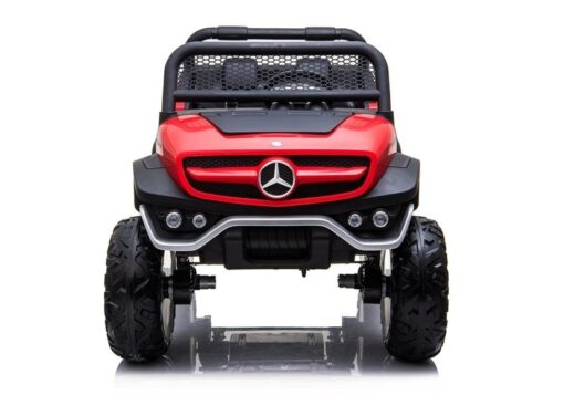 Akumuliatorinis automobilis vaikams Mercedes Unimog 4×4 – raudonas