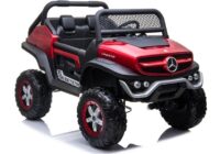 Akumuliatorinis automobilis vaikams Mercedes Unimog 4×4 – raudonas