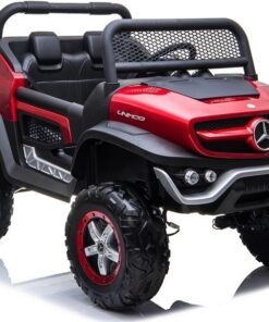 Akumuliatorinis automobilis vaikams Mercedes Unimog 4×4 – raudonas