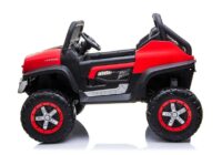 Akumuliatorinis automobilis vaikams Mercedes Unimog 4×4 – raudonas