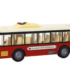 Autobusas raudonas miesto šviesos garsai