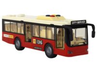 Autobusas raudonas miesto šviesos garsai