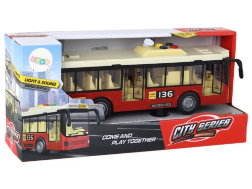 Autobusas raudonas miesto šviesos garsai