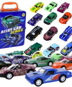 Automobilių rinkinys metalinis frikcinis 1:64