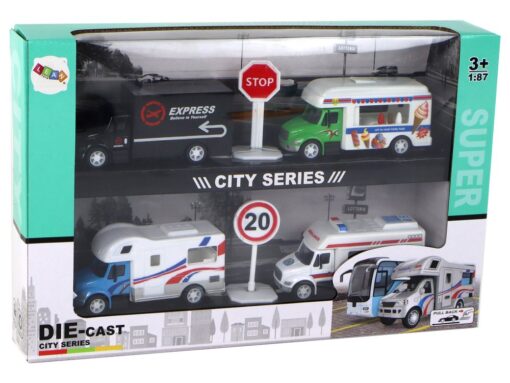 Automobilių rinkinys visureigis ledainė 1:87