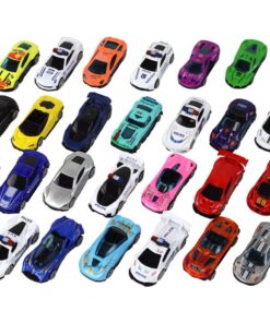 Automobilių spyruokliniai žaislai policija 30 vnt