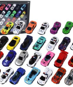 Automobilių spyruokliniai žaislai policija 30 vnt