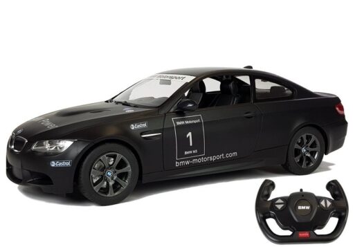 BMW M3 RASTAR 1:14 – juodas nuotolinio valdymo automobilis (2.4G)