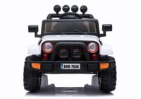 BRD‑7588 baltas elektrinis vaikiškas visureigis – 12V