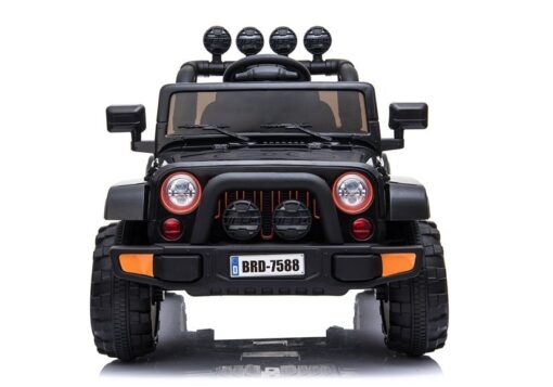 BRD‑7588 juodas elektrinis vaikiškas visureigis – 12V