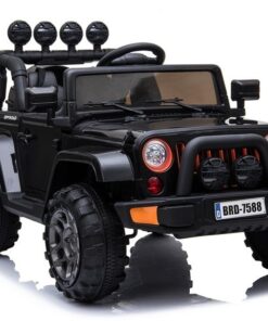 BRD‑7588 juodas elektrinis vaikiškas visureigis – 12V