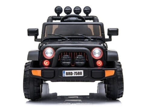 BRD‑7588 juodas elektrinis vaikiškas visureigis – 12V