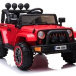 BRD‑7588 raudonas elektrinis vaikiškas visureigis – 12V