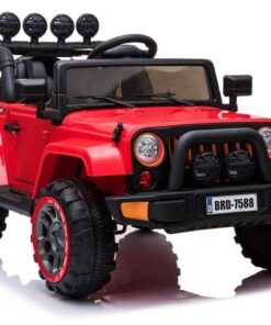 BRD‑7588 raudonas elektrinis vaikiškas visureigis – 12V