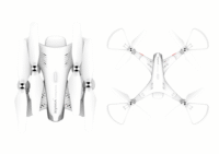 Baltas rc dronas z3 su kamera