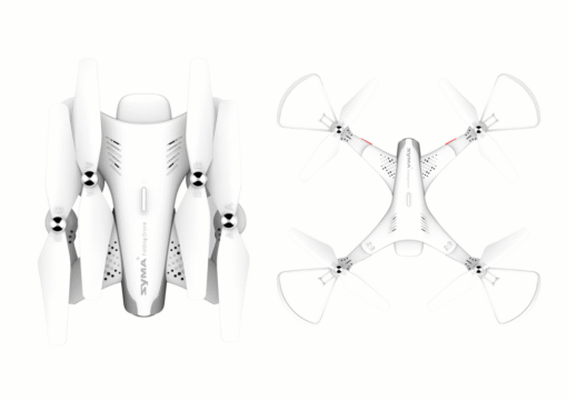 Baltas rc dronas z3 su kamera