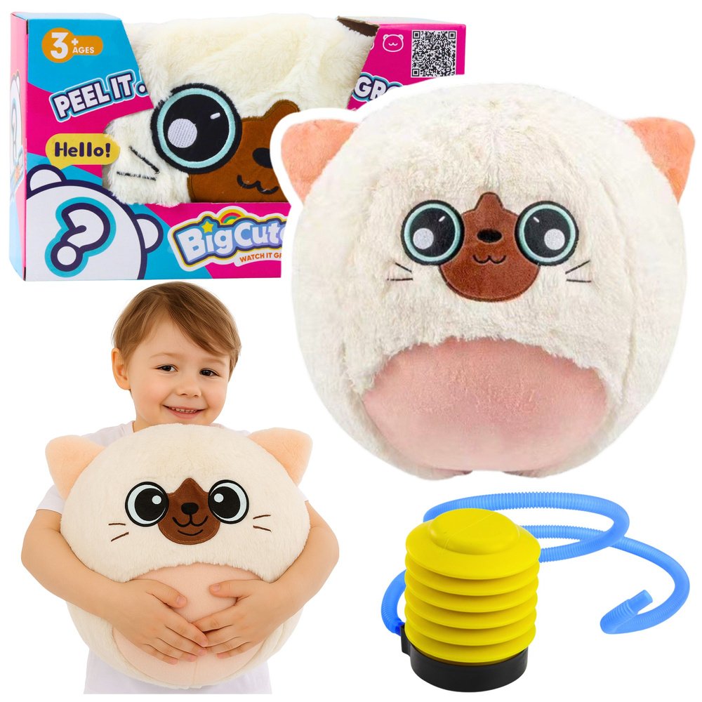 BigCutePet pliušinis šokinėjantis kamuolys – augantis katinėlis BigCutePet pliušinis šokinėjantis kamuolys – augantis katinėlis