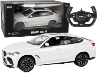 Bmw X6 M baltas automobilis su pultu