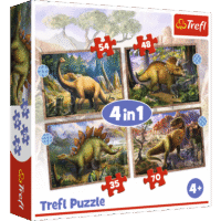 Dėlionė – 4in1 dinozaurai