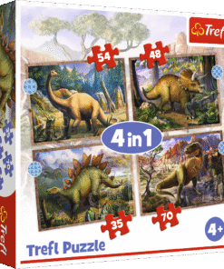 Dėlionė – 4in1 dinozaurai