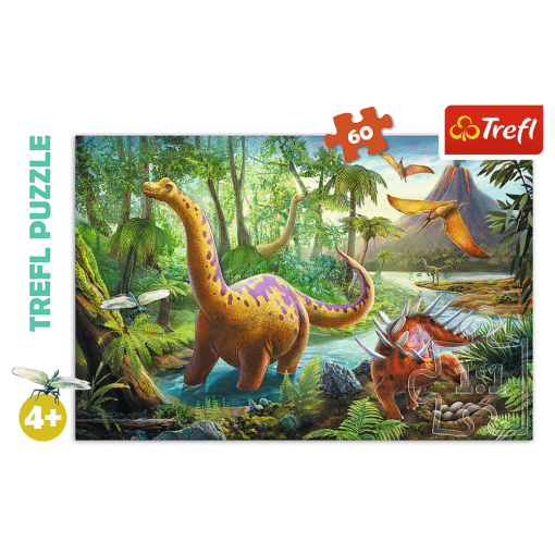 Dėlionė „Dinozaurų žygis“ – 60 detalių