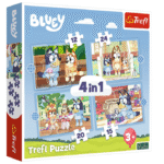 Dėlionės 4in1 „Bluey ir jos pasaulis“