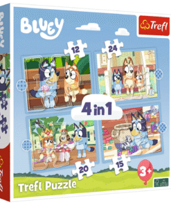 Dėlionės 4in1 „Bluey ir jos pasaulis“