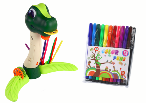 Dinozauras piešimo projektorius su garsais