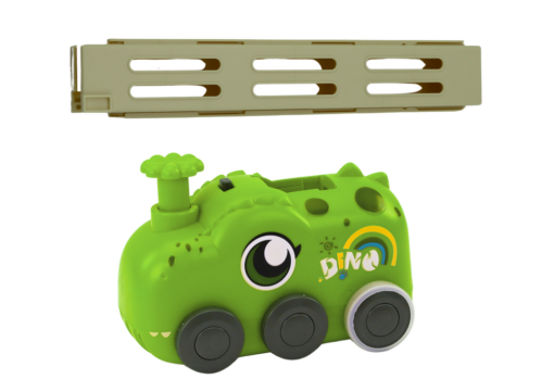 Dinozauras su domino kaladėlėmis žalias