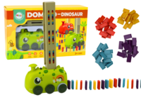 Dinozauras su domino kaladėlėmis žalias