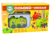 Dinozauras su domino kaladėlėmis žalias