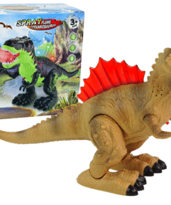 Dinozauras su garais ir šviesomis