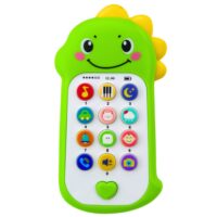 Dinozauro formos žaislinis telefonas
