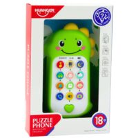 Dinozauro formos žaislinis telefonas