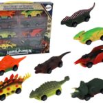 Dinozaurų automobiliai traukiami 8 vnt