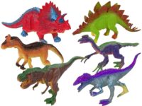Dinozaurų figūrėlės spalvotos 6vnt