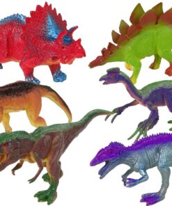 Dinozaurų figūrėlės spalvotos 6vnt