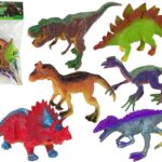 Dinozaurų figūrėlės spalvotos 6vnt