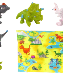 Dinozaurų kiaušinių dažymo rinkinys – kūrybinis DIY rinkinys vaikams