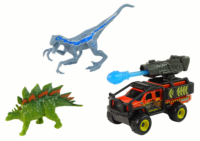 Dinozaurų rinkinys su raketų automobiliu