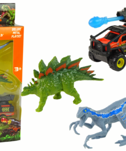 Dinozaurų rinkinys su raketų automobiliu