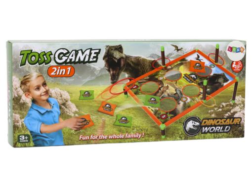 Dinozaurų taiklumo žaidimas 2in1 lenta