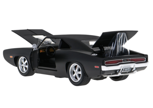 Dodge Charger R/T RC 1:16 juodas sportinis automobilis